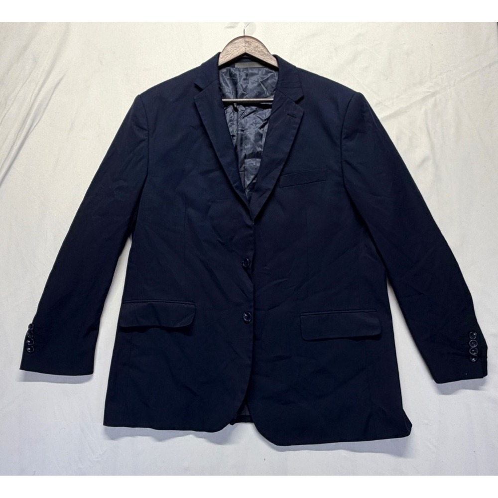 Creative Bespoke Design Blazer Jacket Men 44 Navy Classic Fit Notch Lapel Formal